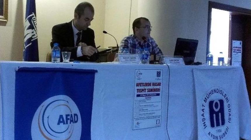 Aydın&rsquo;da &lsquo;afetlerde Hasar Tespit&rsquo; Semineri