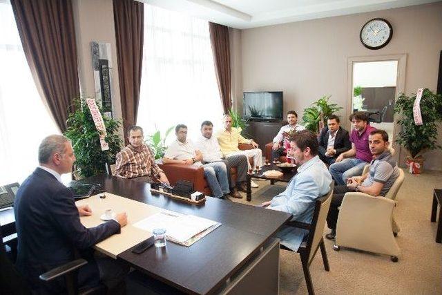 31 inci Meslek Komitesinden Satso&rsquo;ya Tebrik Ziyareti 1