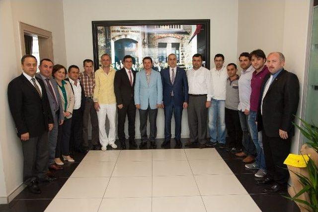 31 inci Meslek Komitesinden Satso&rsquo;ya Tebrik Ziyareti 2