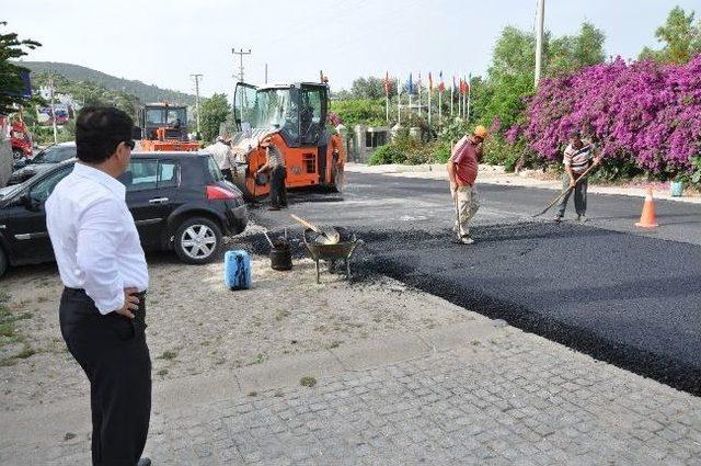 Torba Yalıkavak Arası Sıcak Asfalt Kaplanıyor