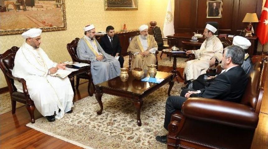 Diyanet İşleri Başkanı G&ouml;rmez, Irak Alimler Meclisi Başkanı El-anı Kabul Etti
