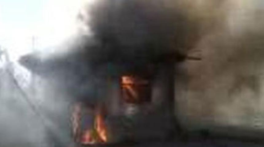 Dizi setindeki patlama sahnesi ger&ccedil;ek oldu