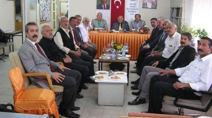 Kayısı Kent Muhtarlar Derneği&rsquo;ne Katılım