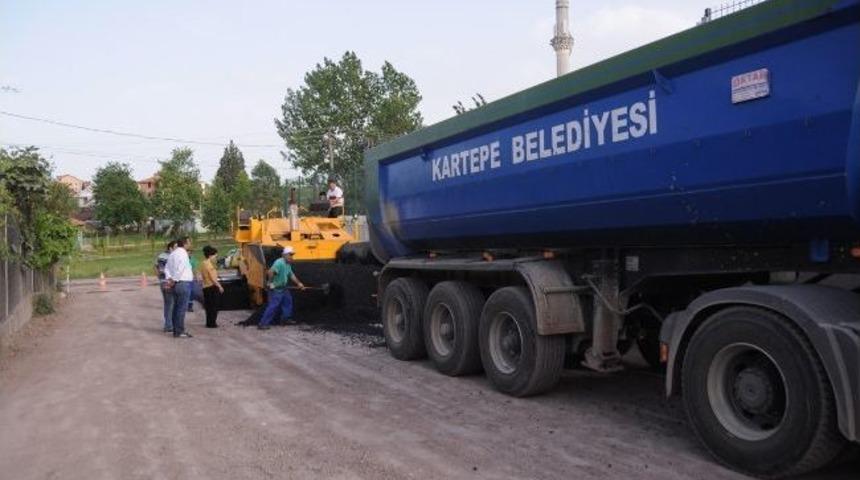 Uzuntarla'da Asfalt &Ccedil;alışması