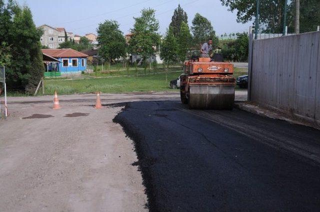 Uzuntarla'da Asfalt Çalışması