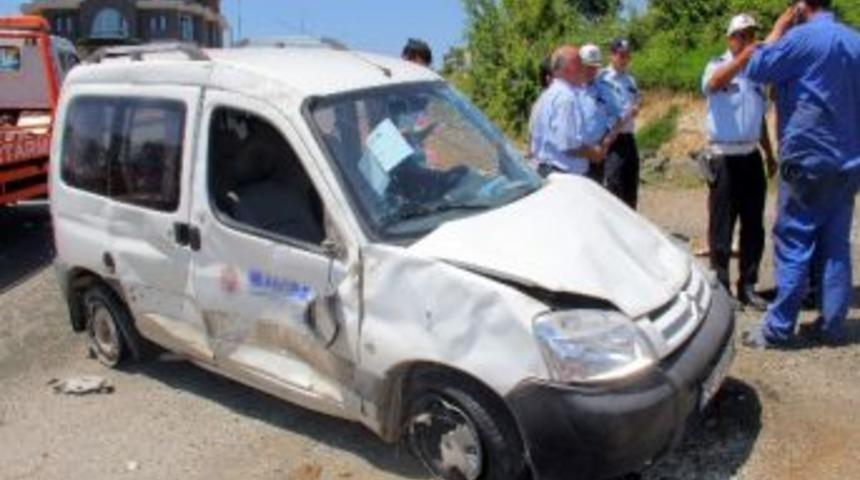 Samsun&rsquo;da Trafik Kazası: 1 Yaralı