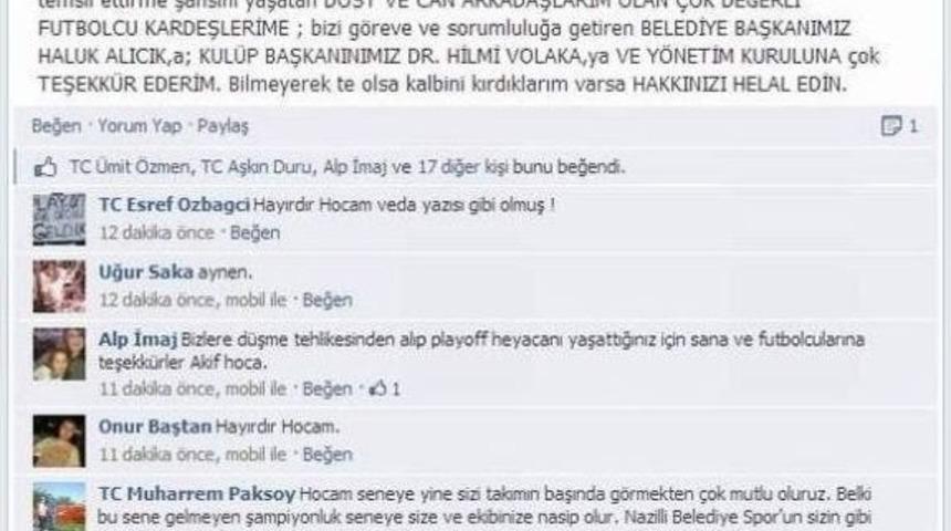 Akif Kaya&rsquo;dan &lsquo;veda&rsquo; Gibi Mesaj