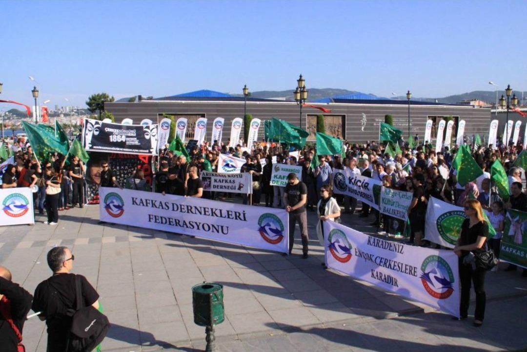 &Ccedil;erkesler, Samsun&rsquo;dan D&uuml;nya&rsquo;ya Seslendi: So&ccedil;i&rsquo;de Kimliğimiz Yok Sayılmaz