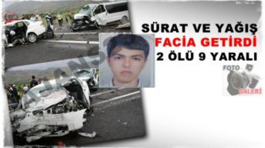 Elazığ&rsquo;da feci kaza 2 &ouml;l&uuml; 9 yaralı