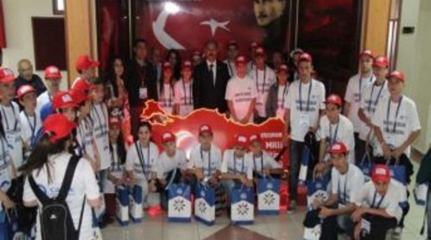 Samsunlu &Ccedil;ocuklardan Milli Eğitim'i Ziyaret