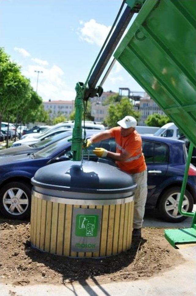 Yalova'da Çöp Konteynırları Yer Altına Gömüldü