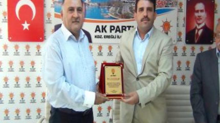 Erdoğan, Ereğli Il&ccedil;e Y&ouml;netimini Tebrik Etti