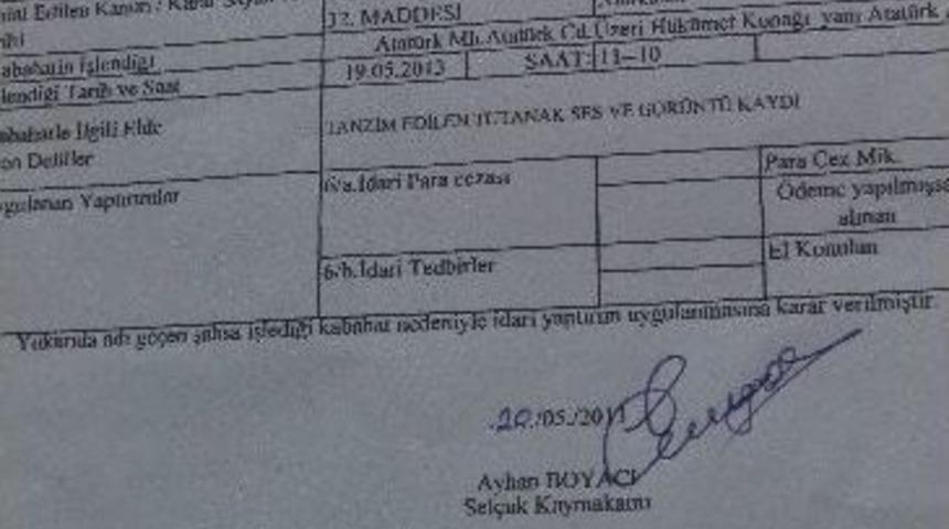 Chp Sel&ccedil;uk İl&ccedil;e &Ouml;rg&uuml;t&uuml;ne 19 Mayıs Cezası