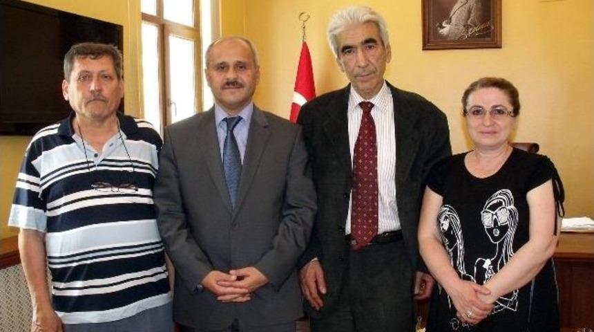 Prof. Dr. B&uuml;ke, Kaymakam Peynircioğlu'nu Ziyaret Etti