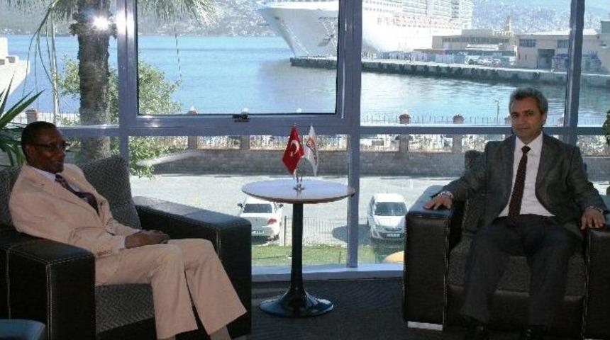 Gine Ticaret Bakanı Esidef&rsquo;in Konuğu Oldu