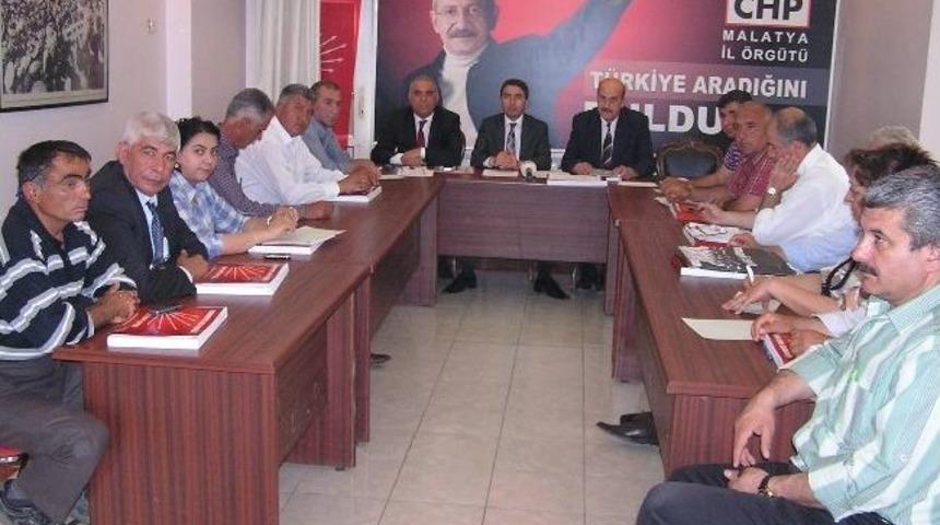 Chp İl&ccedil;e Başkanları Toplantısı Yapıldı