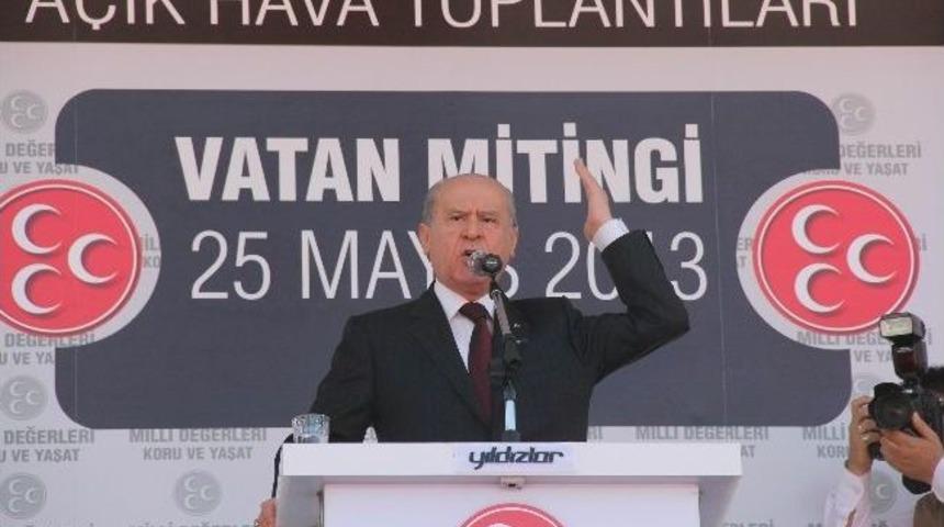 Mhp Lideri Bah&ccedil;eli&rsquo;den Vatan Mitingi Değerlendirmesi
