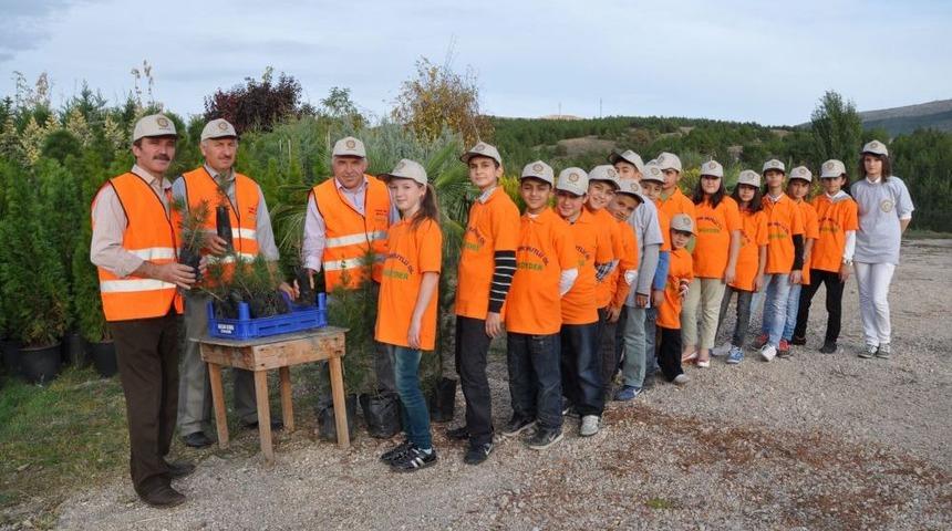 Bir Yılda 8 Bin Fidanı Toprakla Buluşturdular