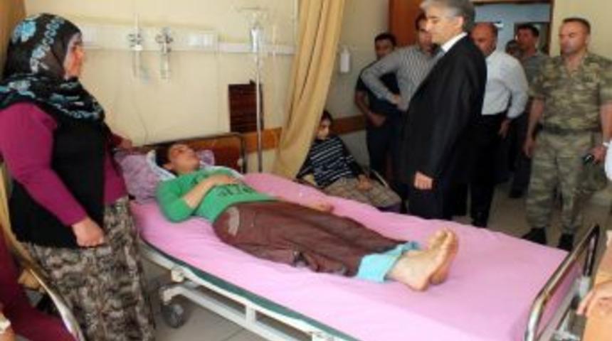 Bismil Kaymakamı Bakır, Yaralıları Ziyaret Etti
