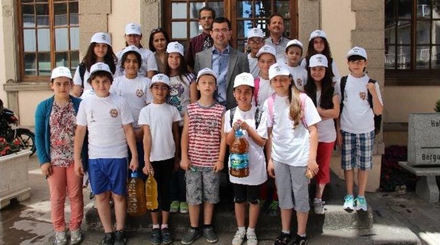 &Ouml;ğrenciler Atık Yağ Topluyor