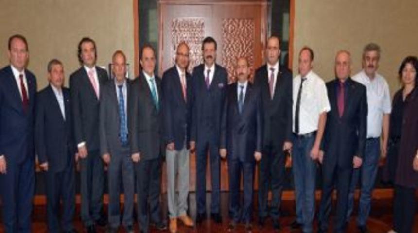 Ticaret Borsası Y&ouml;netim Kurulu Tobb Başkanı Hisarcıklıoğlu&rsquo;nu Ziyaret Etti