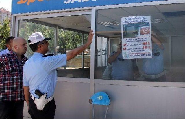 Rize Emniyeti S&uuml;r&uuml;c&uuml;leri Afişlerle Uyarıyor 1