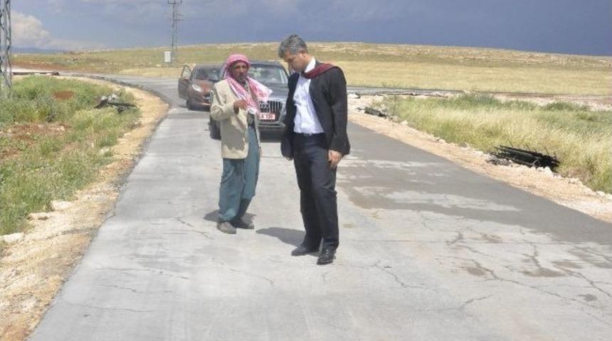 Alag&uuml;n K&ouml;y&uuml; Yol Beton &Ccedil;alışmaları Sona Erdi