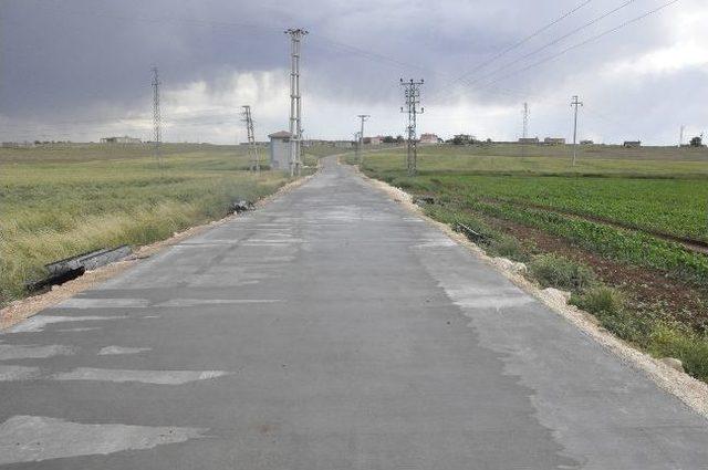 Alagün Köyü Yol Beton Çalışmaları Sona Erdi