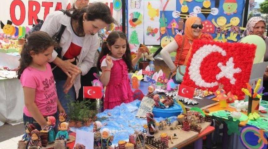Giresun&rsquo;da Anaokulu &Ouml;ğrencilerinden Yıl Sonu Sergisi