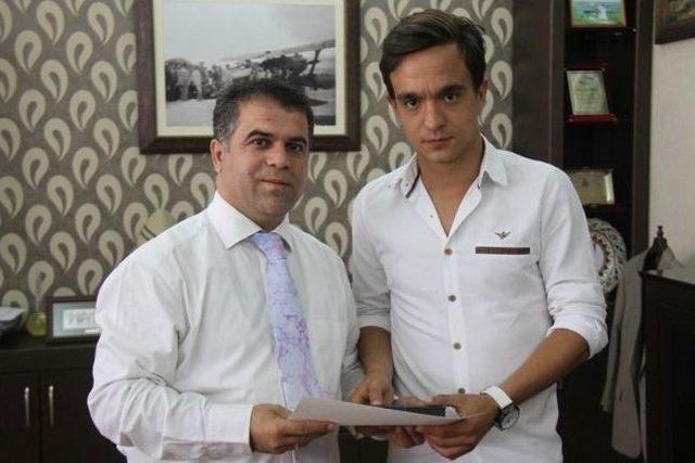 Stajyer &Ouml;ğrencilerden Başkan Aksoy&rsquo;a Ziyaret 1