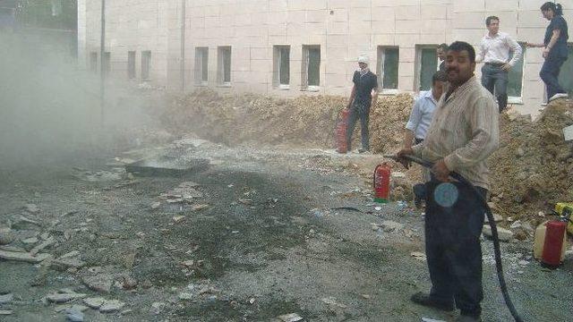 P&uuml;t&uuml;rge Devlet Hastanesi&rsquo;nde Tatbikat 1