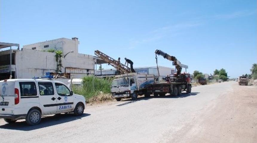 Kumluca Sanayi Sitesinde Temizlik &Ccedil;alışması