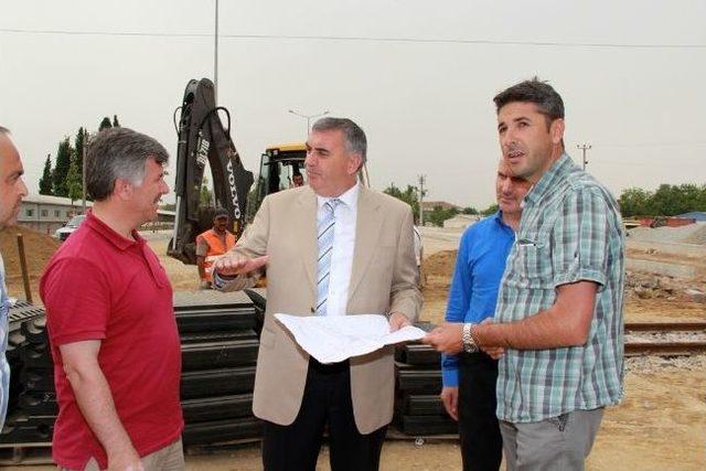 Başkan To&ccedil;oğlu Erbakan Bulvarı nda İncelemelerde Bulundu 1