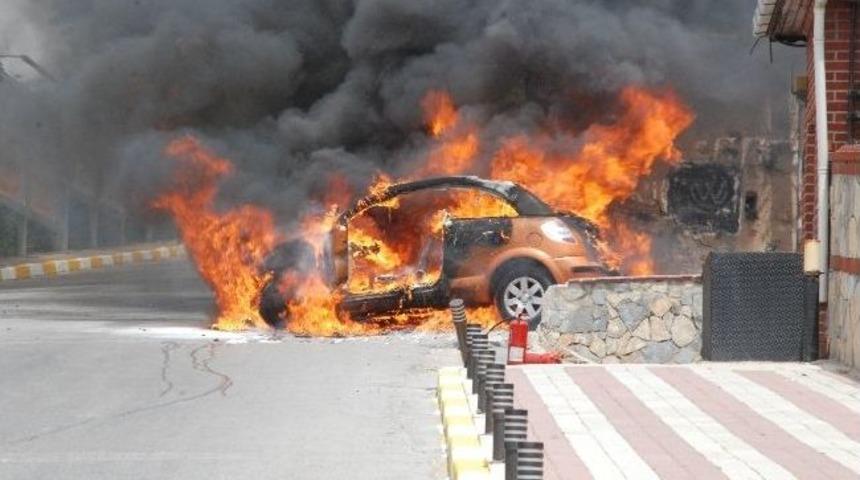 Lpg&rsquo;li Otomobil Alev Alev Yandı