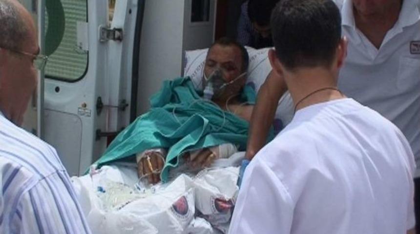 Tır&rsquo;da Yangın &Ccedil;ıktı, S&uuml;r&uuml;c&uuml; Yaralandı