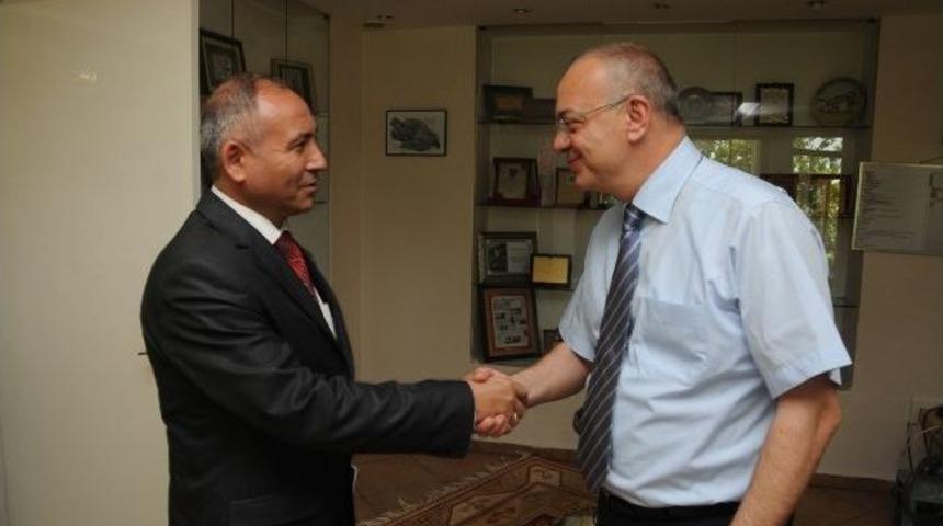 Tkdk İl Koordinat&ouml;r&uuml; Işık&rsquo;tan Başkan Erg&uuml;n&rsquo;e Ziyaret