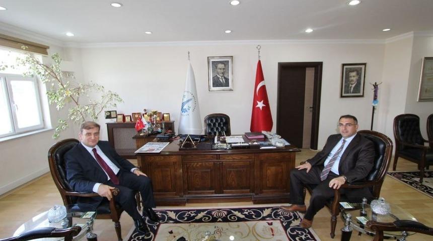 B&ouml;lge İdare Mahkemesi Başkanı G&uuml;ler'den Başkan Cengiz&rsquo;e Veda Ziyareti