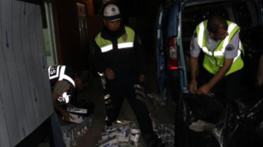 Aksaray'da 10 Bin Paket Ka&ccedil;ak Sigara Ele Ge&ccedil;irildi