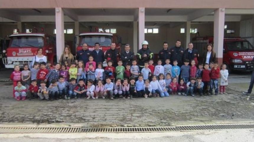 &Ouml;demiş İtfaiyesi Eğitim &Ccedil;alışmalarına Ara Vermiyor