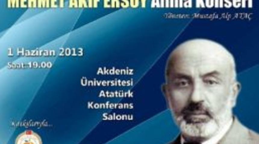 A&uuml;&rsquo;de Mehmet Akif&rsquo;i Anma Konseri