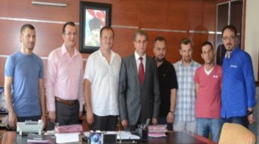 &Ccedil;orlu Gazeteciler Derneği&rsquo;nden Kaymakam Doğan&rsquo;a Ziyaret