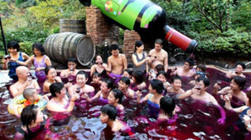 Bu havuzda y&uuml;zen sarhoş oluyor