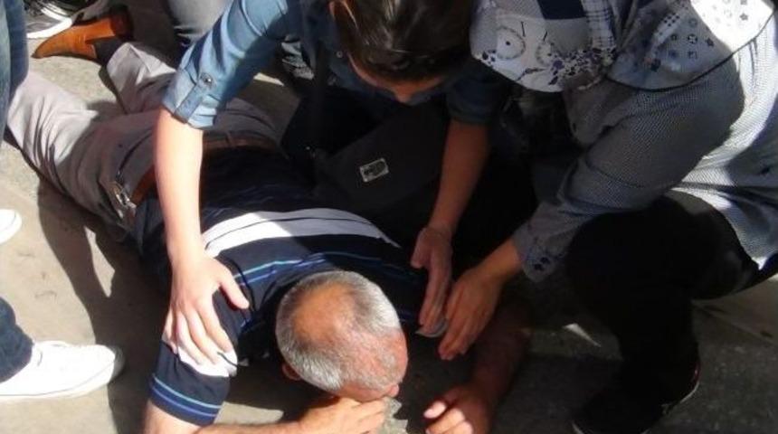 Telefonla Konuşurken Karşıya Ge&ccedil;meye &Ccedil;alışınca Otomobil &Ccedil;arptı