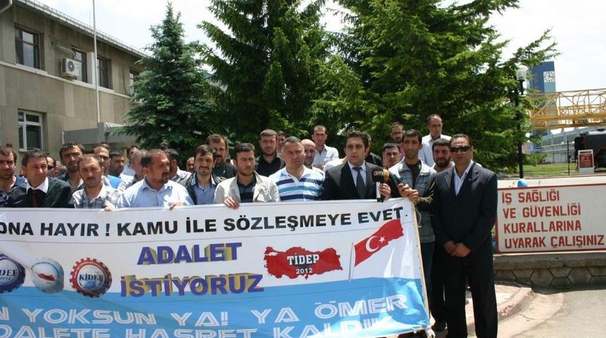 T&Uuml;DEMSAŞ'ta Taşeron Iş&ccedil;inin Iş Kazasında &Ouml;lmesinin Yankıları S&uuml;r&uuml;yor