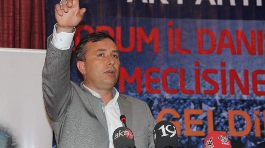 Ak Parti &Ccedil;orum İl Başkanı Ahmet Sami Ceylan;