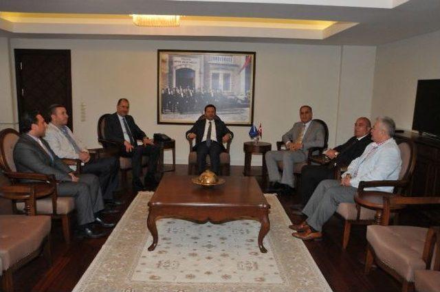 Voleybol Federasyonu Başkanı&rsquo;ndan Vali Aksoy&rsquo;a Ziyaret 1