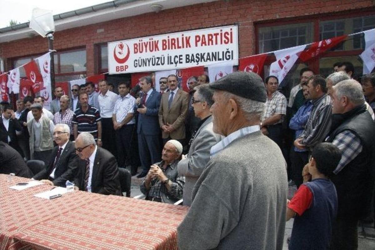 Bbp Genel Başkanı Mustafa Destici Memleketi G&uuml;ny&uuml;z&uuml;&rsquo;nde