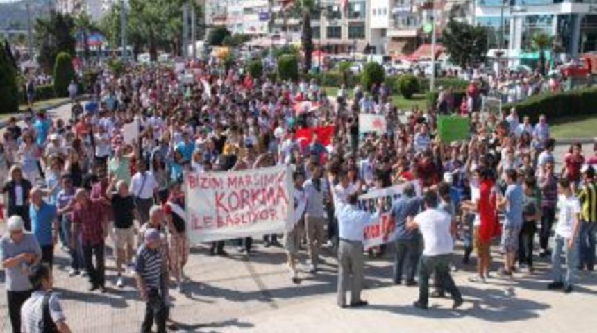 Ereğli&rsquo;de Gezi Parkı Protestosu