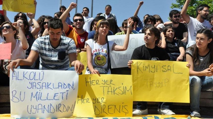 Kırıkkale'de 'Taksim Gezi Parkı' Protestosu
