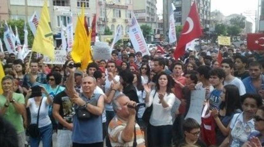 Burhaniye&rsquo;de Taksim Gezi Parkı Tepkisi